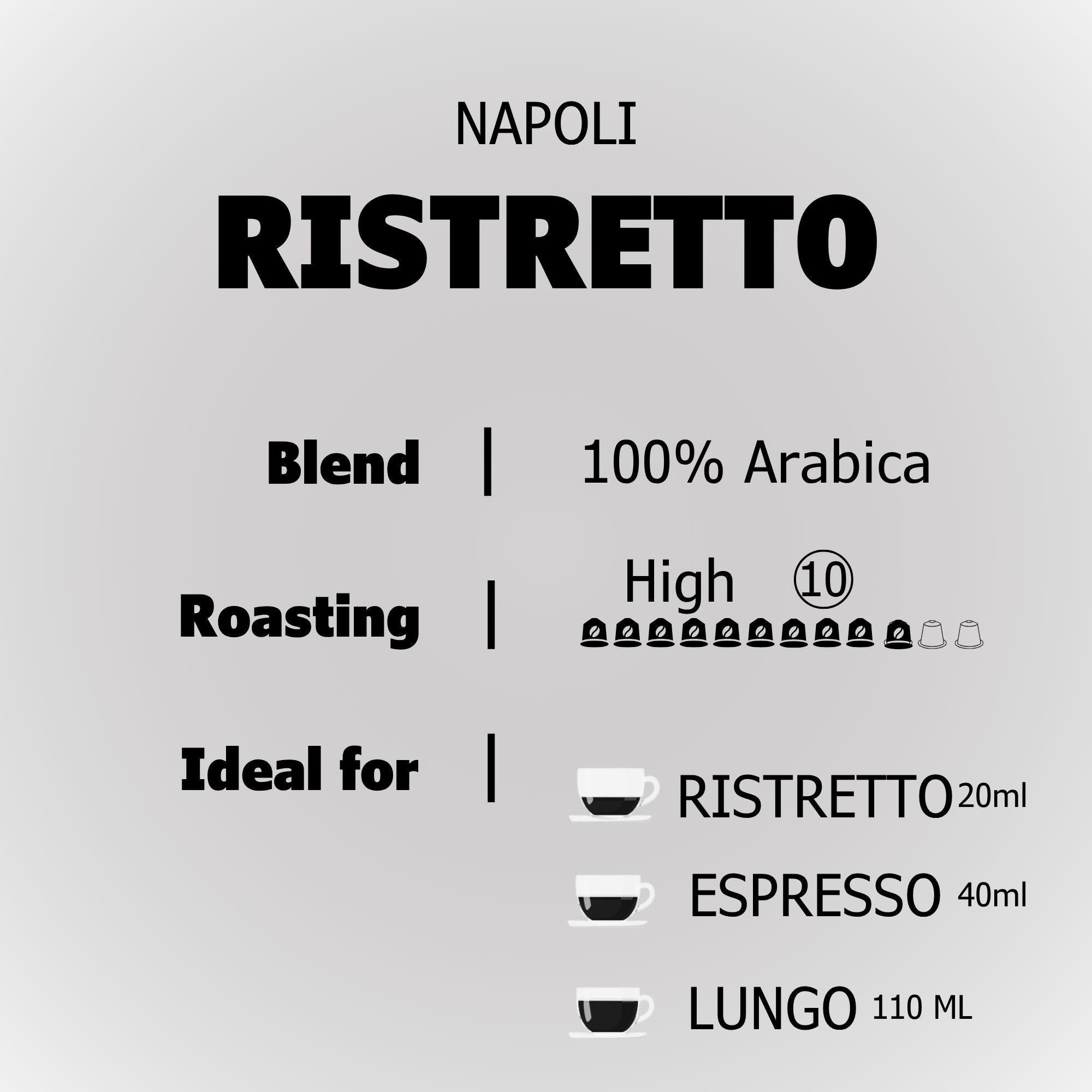 Napoli ristretto dark roast 1presso
