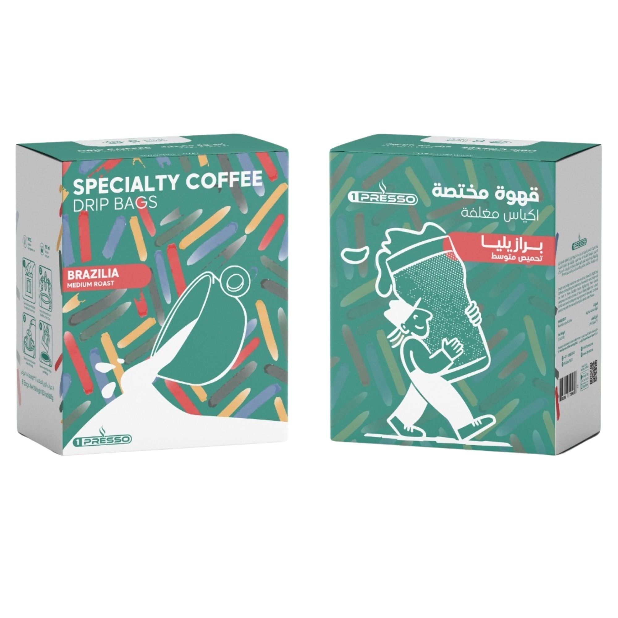 1presso specialty coffee drip bag brazilia