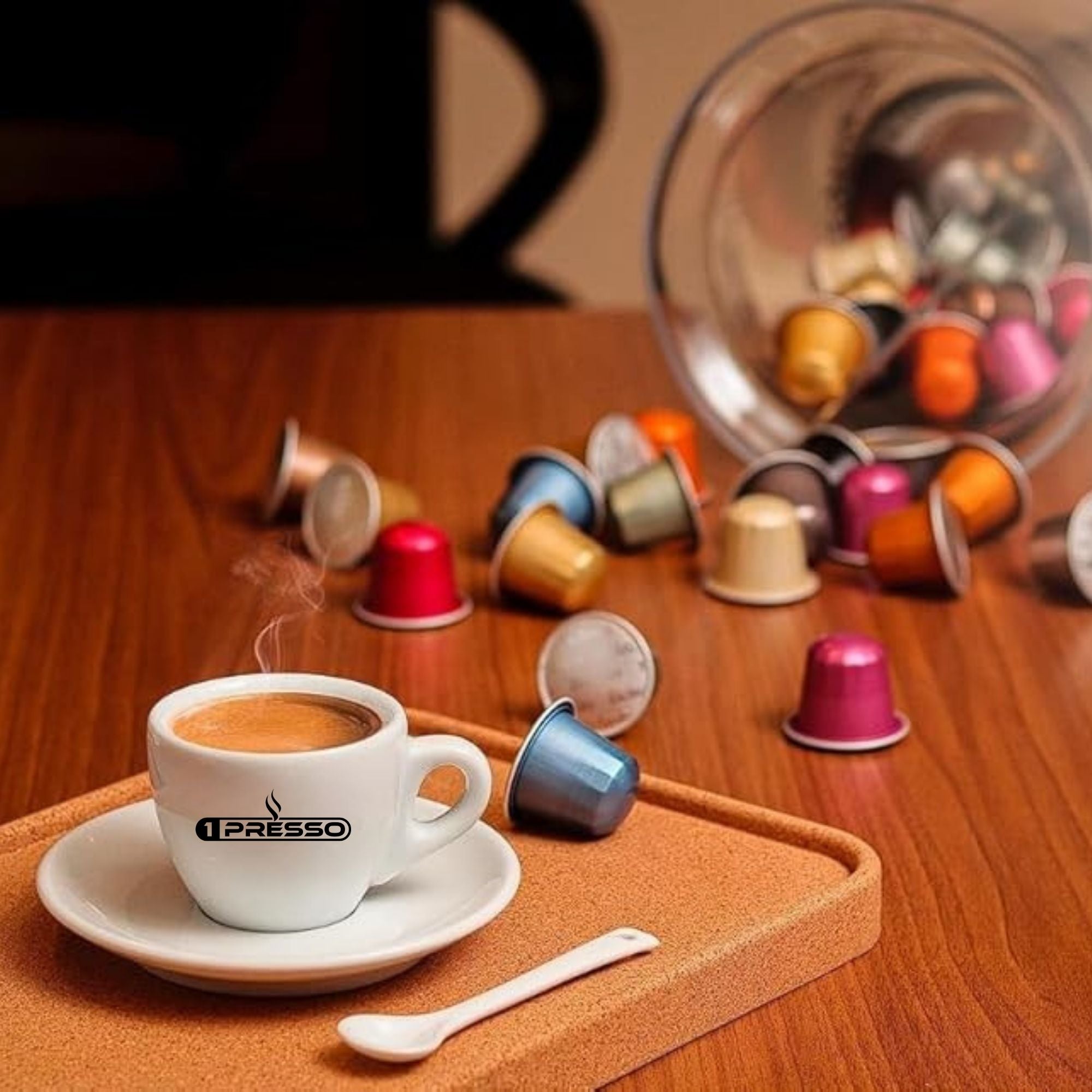 1Presso 100% coffee capsules nespresso 6 flavors