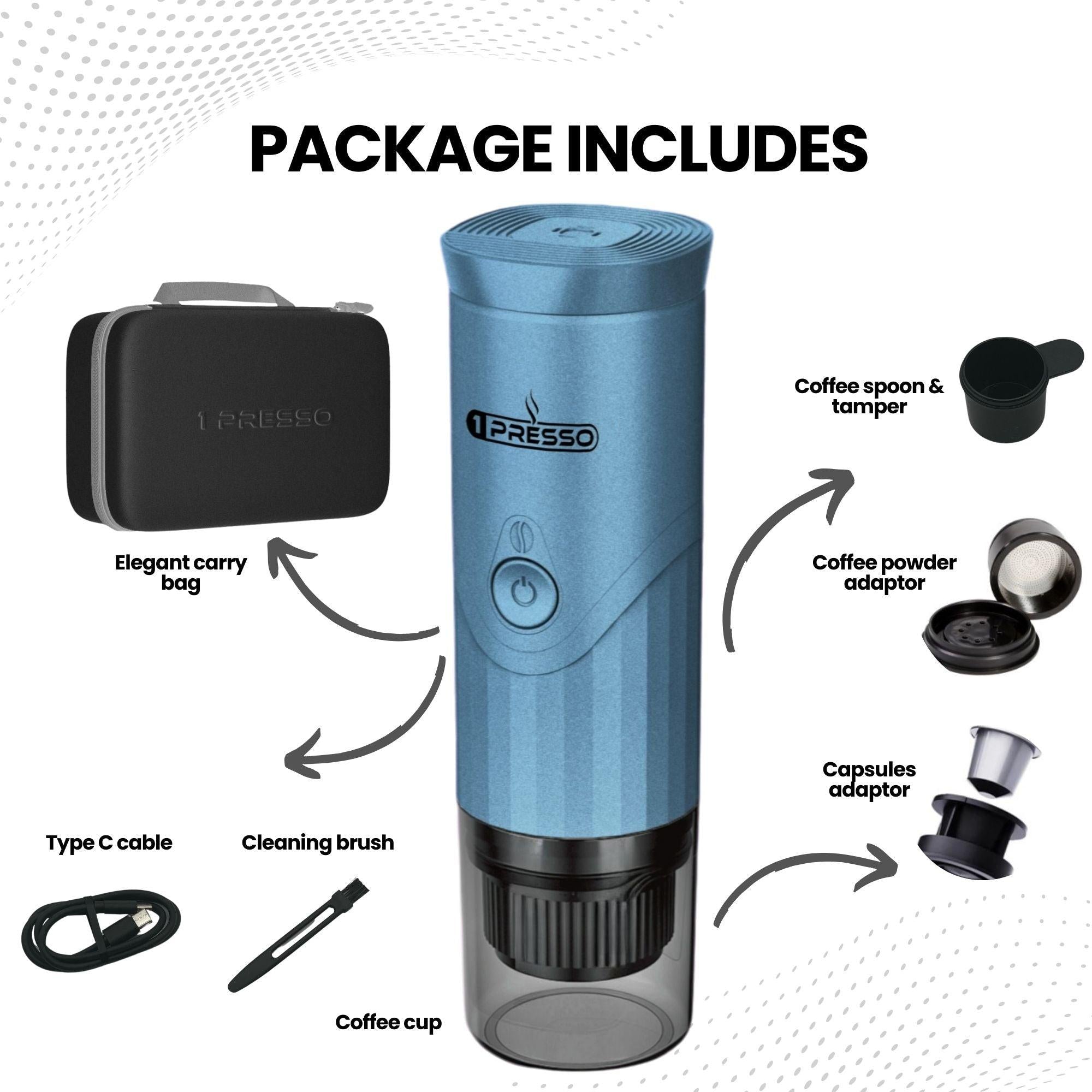 1presso enjoy your coffee anywhere and anytime