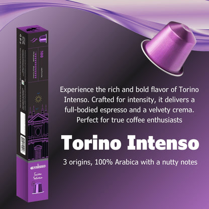 Torino intenso coffee capsules 100% arabica