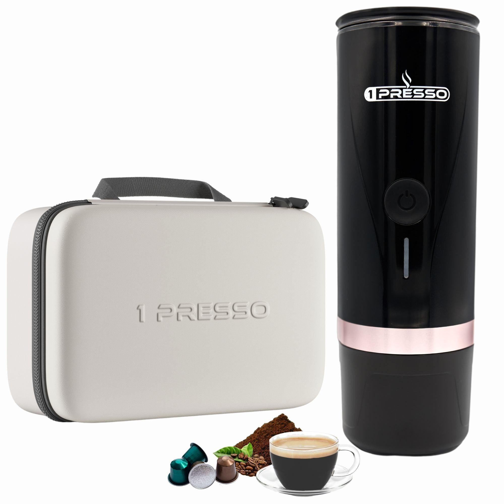 1Presso EZ portable espresso machine black — barista coffee for travel and camping UAE