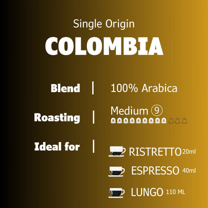 100% arabica coffee colombia by 1presso