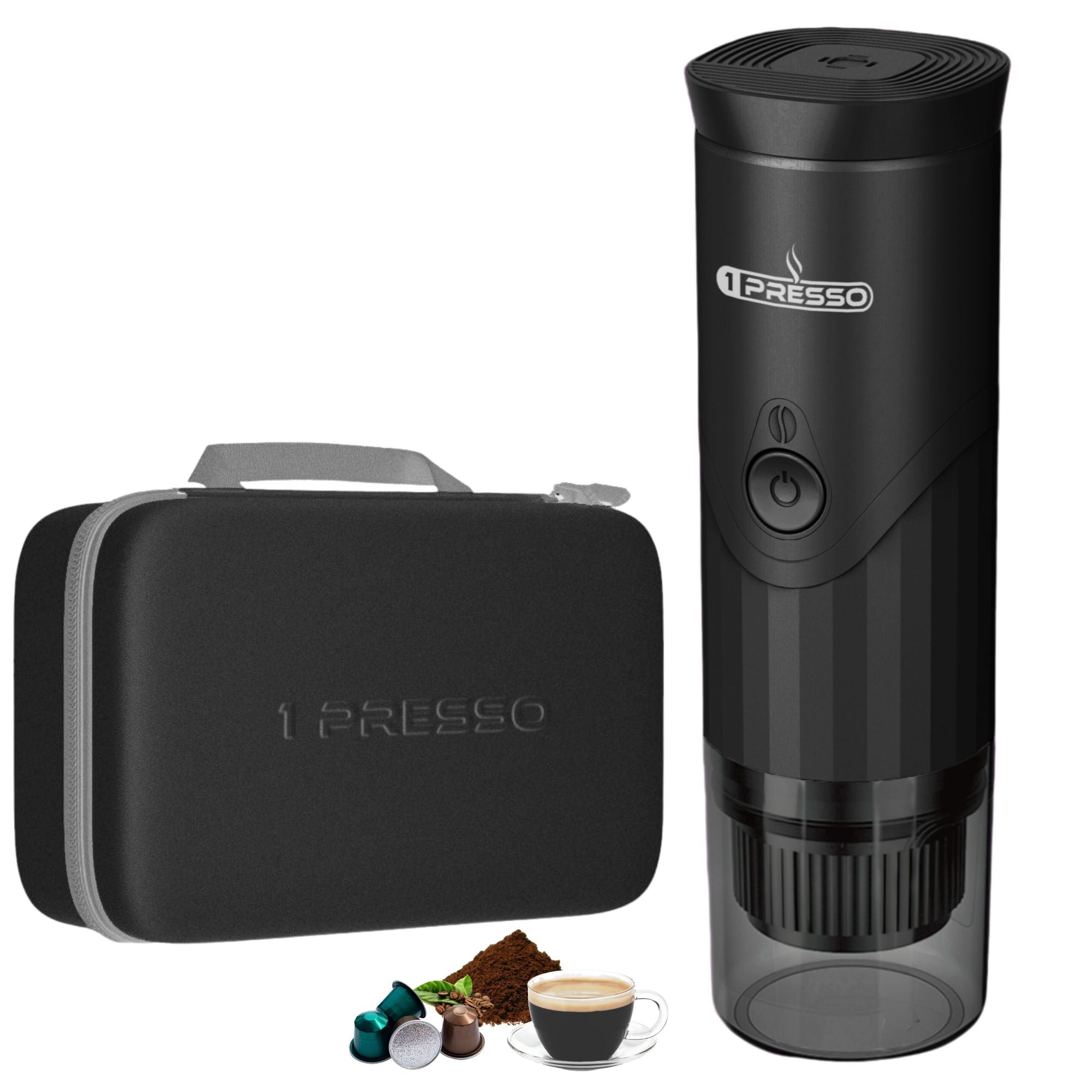 1presso pro portable automatic coffee maker black color 
