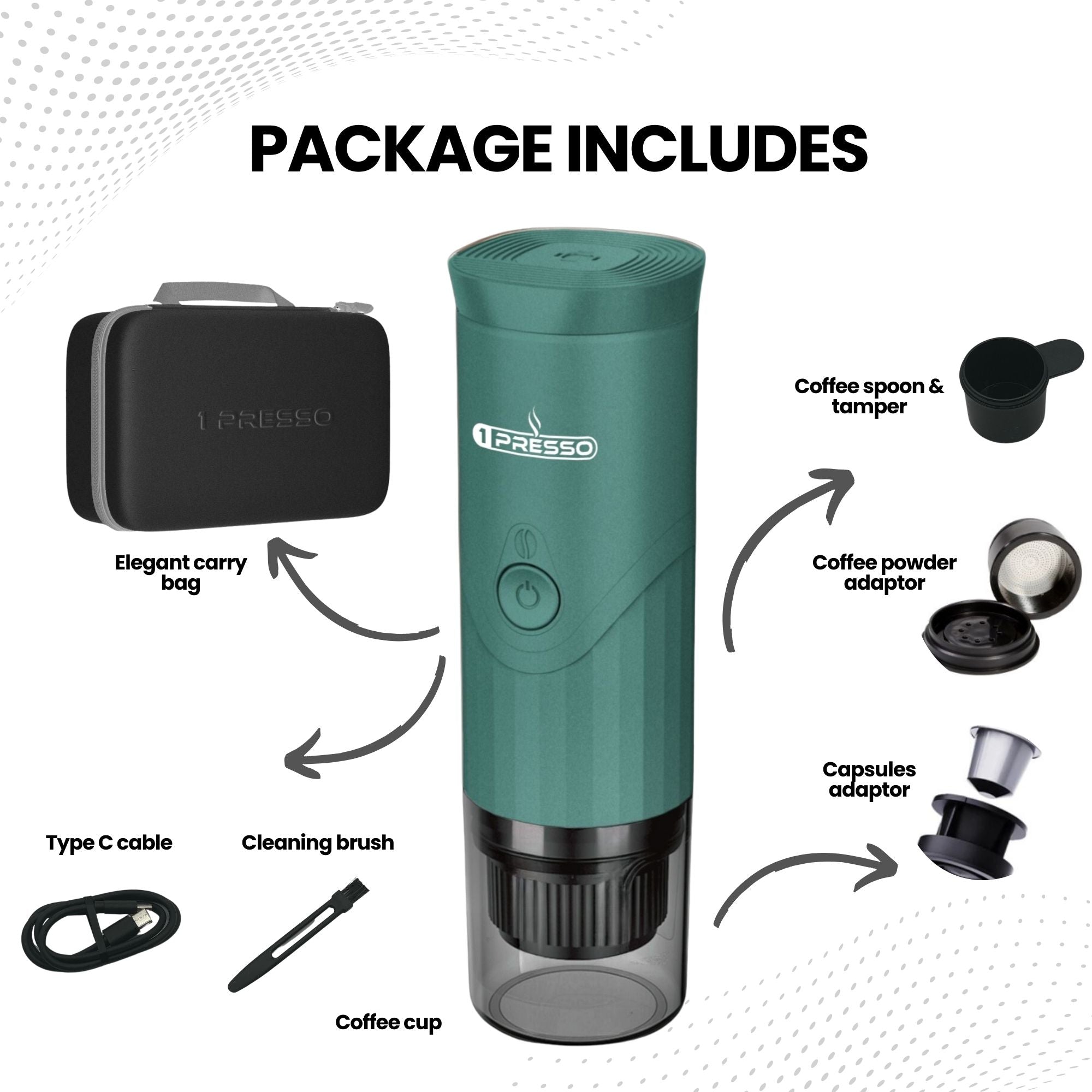 1presso pro package includes everything you need