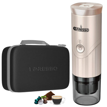 1presso pro automatic portable machine gold pink