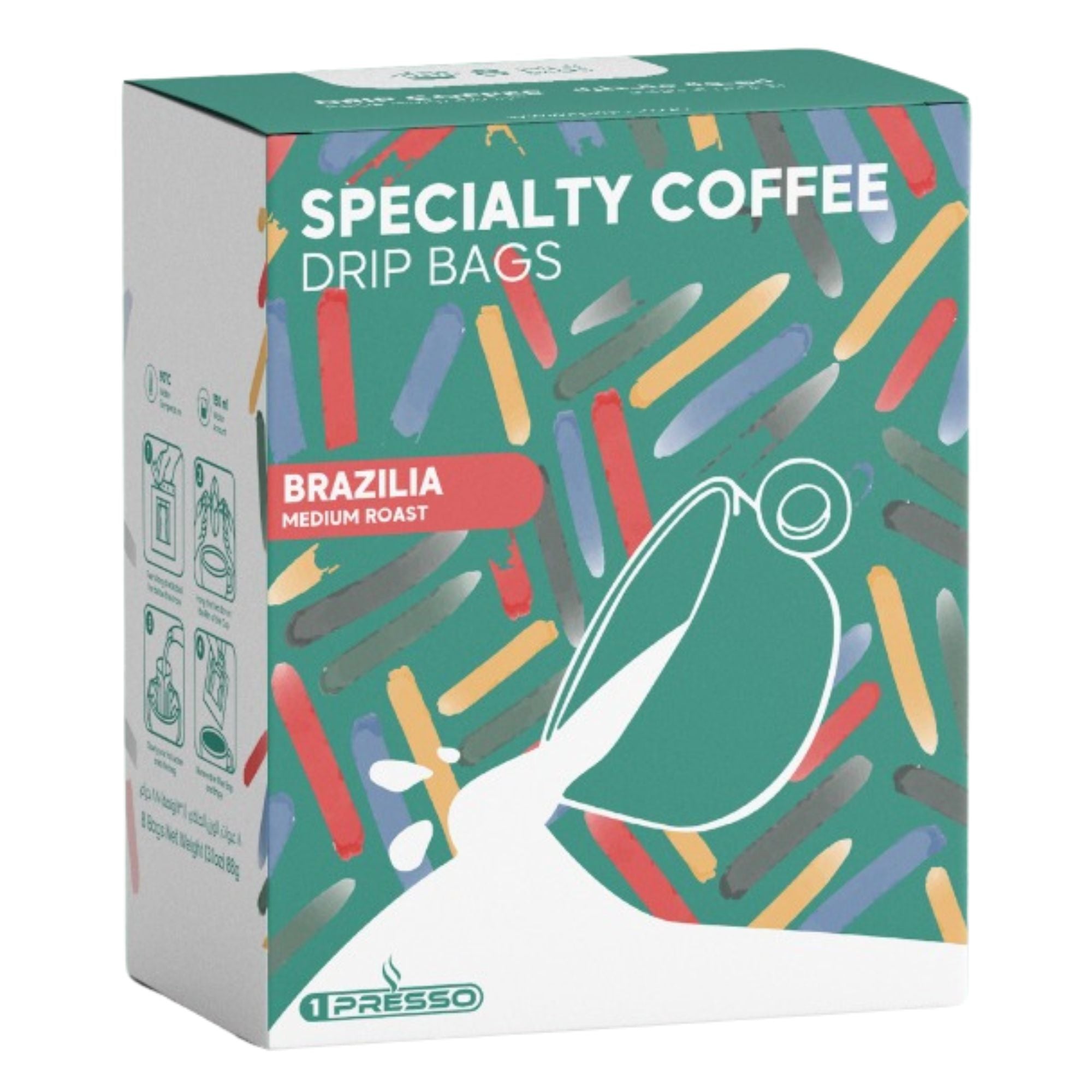 specialty coffee drip by 1presso , brasil, medium roast